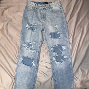 Nasty Gal high-waisted loose fitting jeans